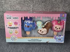 Disney Munchlings Mickey Minnie Stitch Scented Plush Ice Cream 4pc Mystery Set
