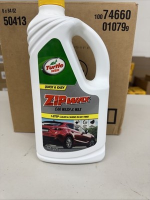  Turtle Wax Zip Wax Car Wash & Wax 64 oz   Quick & Easy 1 Pack