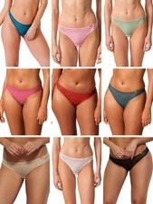 Gossard Glossies Lace Brief Thong Knickers Sheer Lingerie Mid Rise Briefs