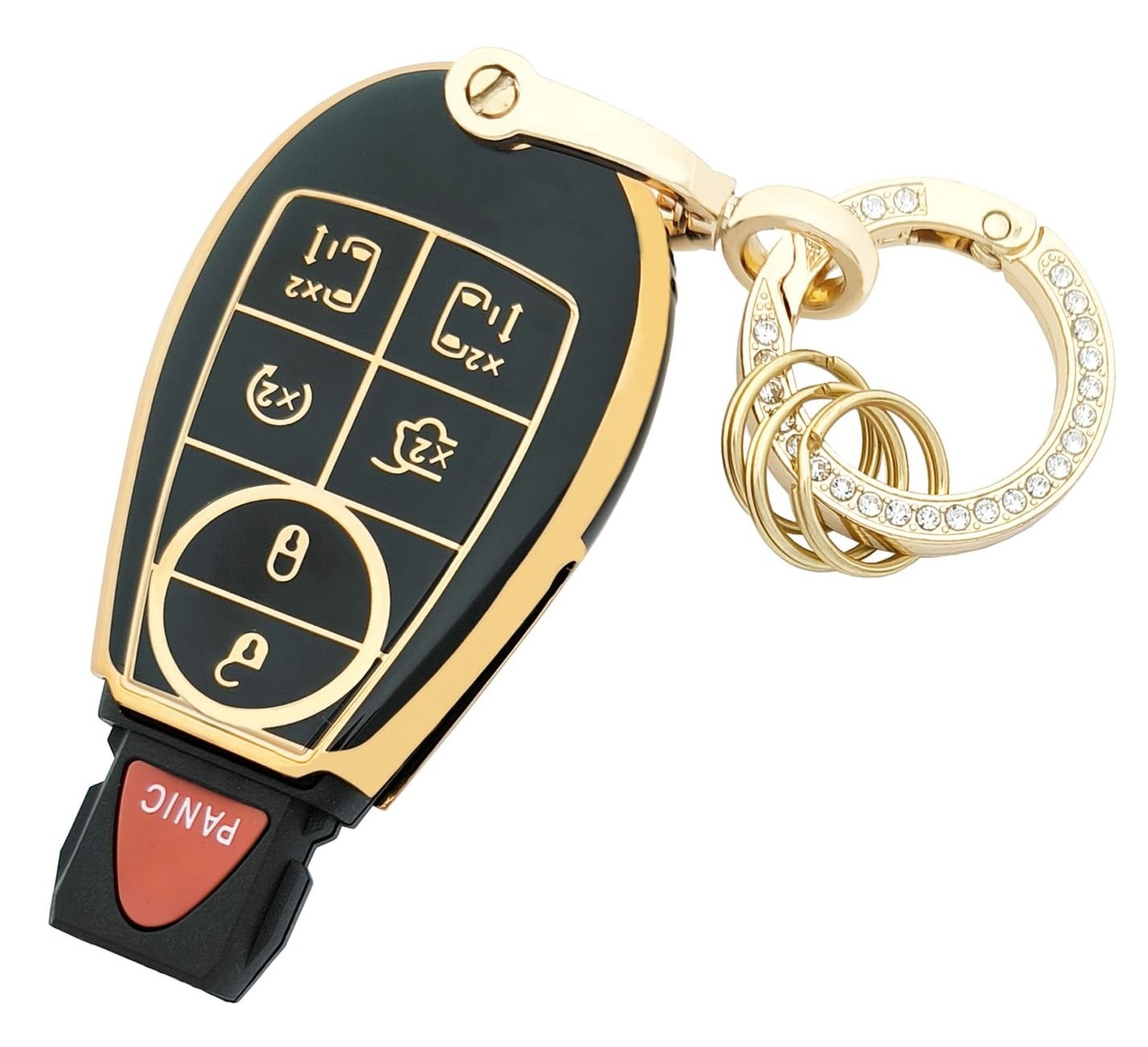 Key Fob Cover for Dodge Ram Truck 1500 2500 3500 GQ4-53T 56046953 2013-2018 w...