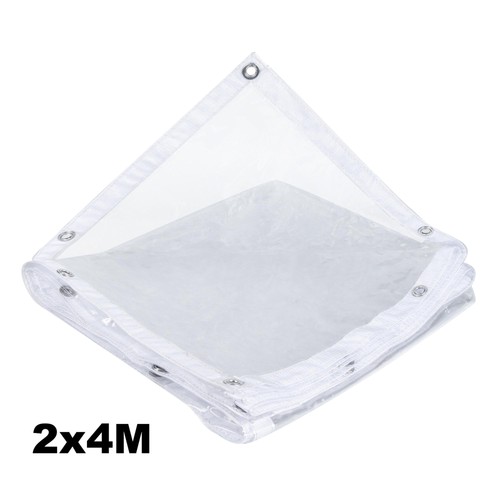 450gsm Clear 100% Tarpaulin Heavy Duty PVC Waterproof Glass Pet Cover Tarp Sheet - Picture 9 of 12