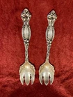 Frontenac By International Silver - Sterling Ice Cream Forks (2)