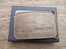 Wells Fargo & Company Since 1852 Tiffany New York Brass Belt Buckle