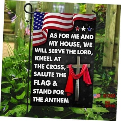 Outdoor Christian Flag - As For Me And My House Garden Flags for Outside