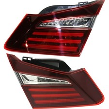 Tail Light Red Lens for Honda Accord EX-L LX Sport 16-17 34155T2AA21 34150T2AA21