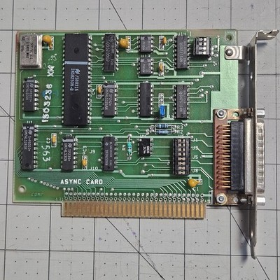 Vintage IBM 1501485 ISA 8 BIT ASYNC CARD 1503236 XM / 1501485