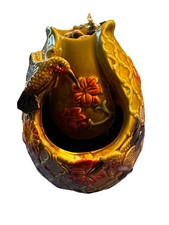 Tabletop Ceramic Hummingbird Water Fountain Relaxation Beautiful Quality EUC