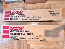 Brother KH-864 Knitting Machine  KR-850 Ribber Set/ 7mm G/ Tested Full Tools
