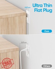 Surge Protector Power Strip 8 Outlets 4 USB C, 10ft Flat Plug