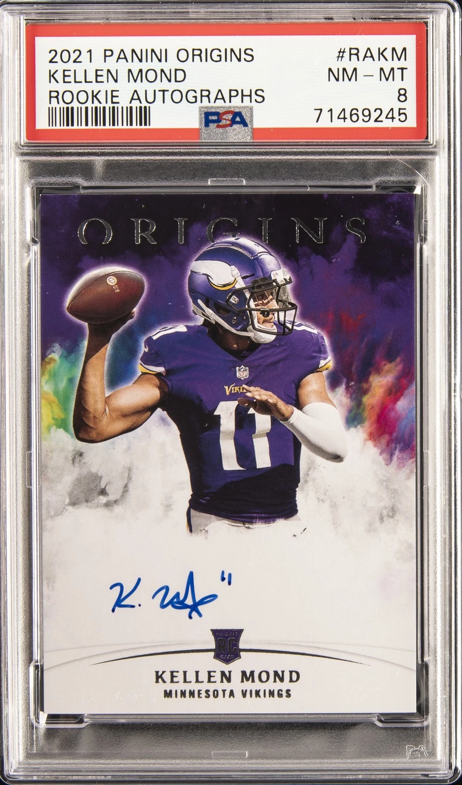 Kellen Mond Panini Origins Rookie Autographs #RAKM Base