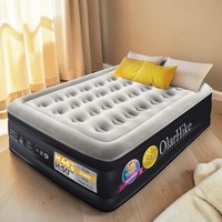 Double Air Bed OlarHike Inflatable Mattress Built In Pump 135x190x46cm 300kg