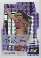 2022 Upper Deck Allure AEW Purple Diamond Auto 9/10 Thunder Rosa #14 Auto 3x1