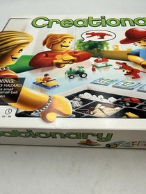 LEGO 3844 Creationary Game COMPLETE 2010 Building Challenges Cards Retired VGC
