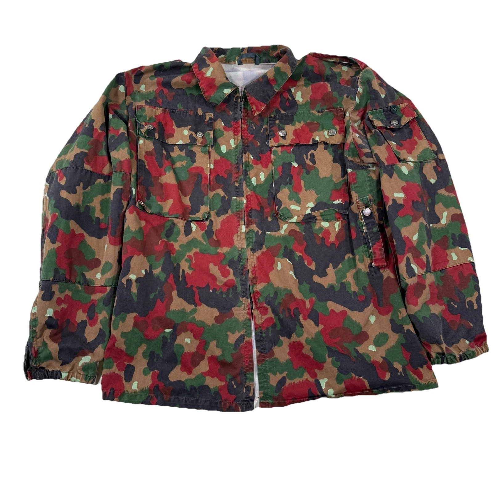 Swiss Army M83 Alpenflage Camo Field Jacket Military Uniform M70 TAZ US L UK 52 image 1