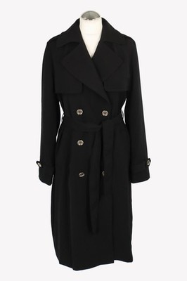 Michael Kors Damen Jacke Gr. 36 (S) Schwarz Jacke Trenchcoat  Mantel