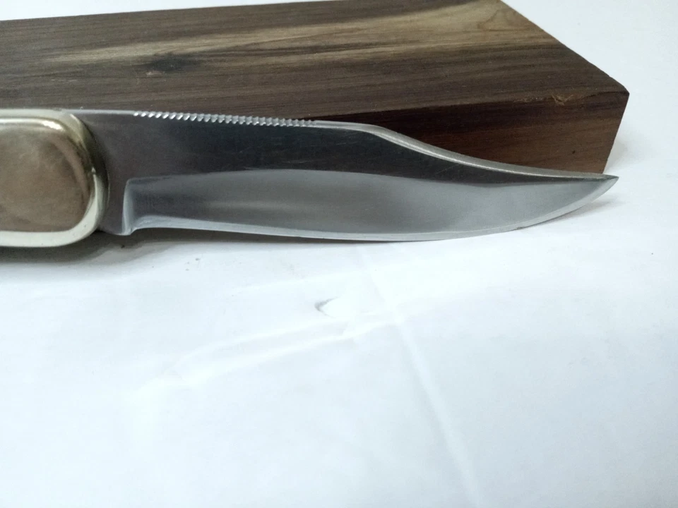  Navaja de bolsillo Puma Germany Wood 970 Plainsman Lockback Hunter 1969 ¡Envío gratuito! Foto 4 de 4