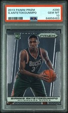 2013 PANINI PRIZM GIANNIS ANTETOKOUNMPO #290 ROOKIE RC PSA 10 - MVP CHAMP HOF