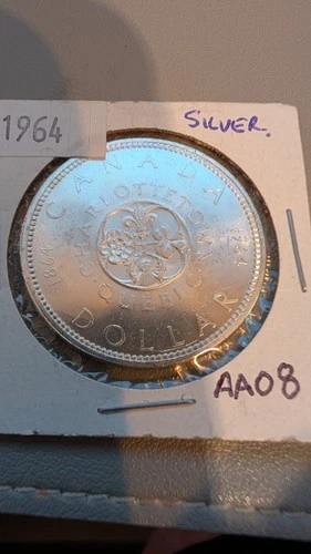 Canada 1964 PL Silver Dollar Canadian .800 Ag Dollar Coin (AA08)