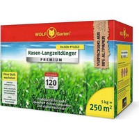 Wolf Garten RasendüNger Rasen LangzeitdüNger Premium LE250 Gegen Moos 5Kg 250M²