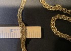 Vintage MONET Necklace THICK Gold Tone Rope Chain Signed 35” — photo 2