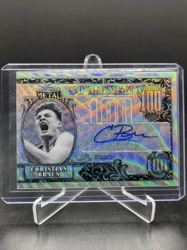 2022 Leaf Metal Basketball Christian Braun So Money! Autograph Auto Wave #SM-CB1