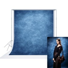 5x7FT Blue Fabric Photography Backdrop Abstract Texture Portrait Studio Props