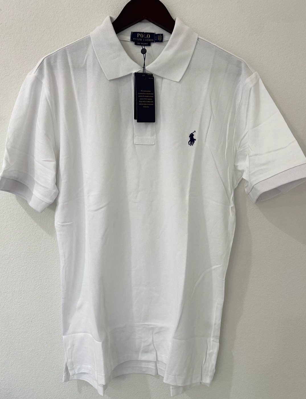 Ralph Lauren Men's Custom Slim Fit Polo Shirt White L Short Sleeve Mesh New
Opens in a new window or