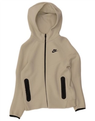 Nike Jungen Reißverschluss Hoodie Pullover 12-13 Jahre Large weiß Baumwolle DT04