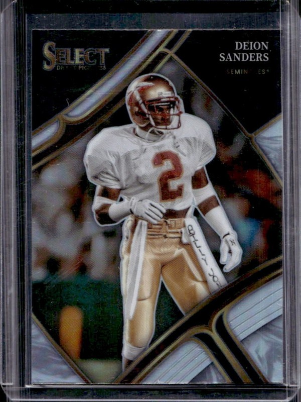2023 Panini Select Draft Picks Deion Sanders Silver Prizm #187 Seminoles