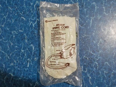 AVOCADO GREEN LONG LENGTH WEST ELEC CO MODULAR SPRING CORD #HD4U SEALED IN BAG
