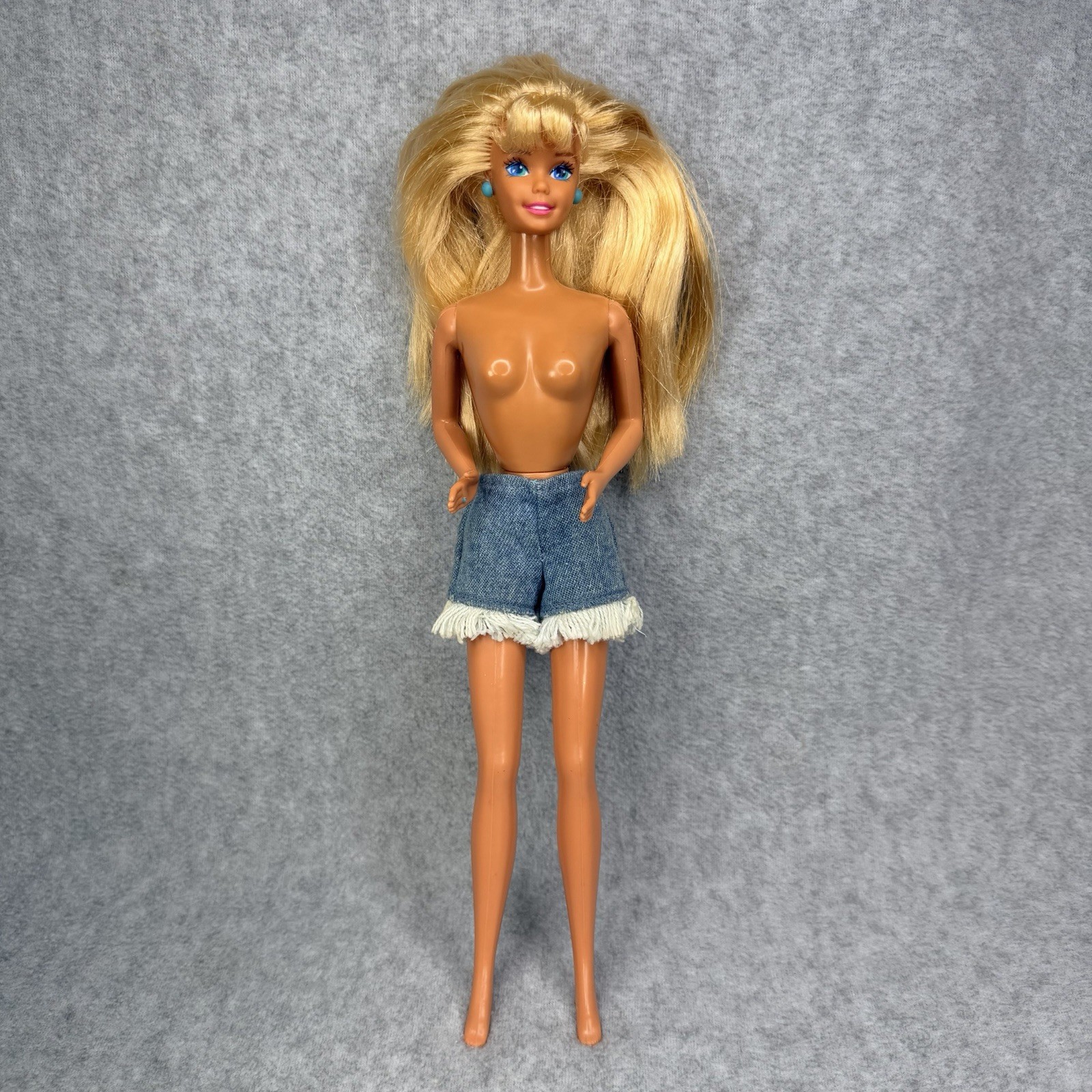 Vintage 1993 Mattel Camp Barbie #11074 Blonde Hair Superstar Doll Shorts
