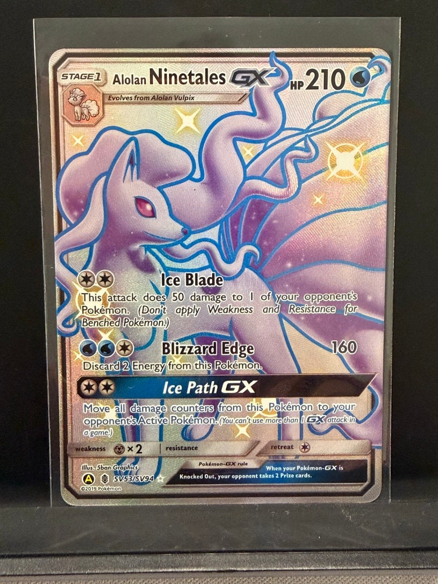 alolan ninetales gx pokemon card value Authentic Pokemon Card Pokmon TCG Alolan Ninetales GX