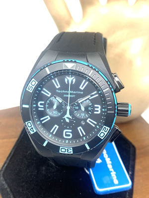 Techno Marine テクノマリーン クォーツ Technomarine Men's Watch TM-115058 Quartz Chronograph Blue Black