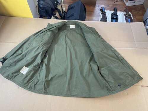 Vietnam Slant Pocket Rip-Stop Vintage US Army Medium Short Coat Jacket 9F89 - Picture 5 of 7