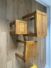 Oak wood Nesting Tables 3-Piece