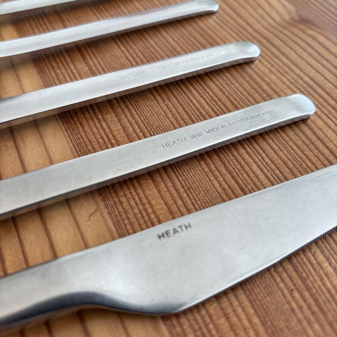 【Heath Ceramics】Muir Flatware x 3 Heath Ceramics Muir Flatware Set Tumbled Finish 3 Pieces | eBay