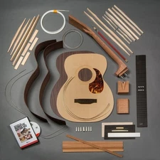 StewMac DIY 1933 OM Acoustic Guitar Kit with Indian Rosewood Back & Sides,...