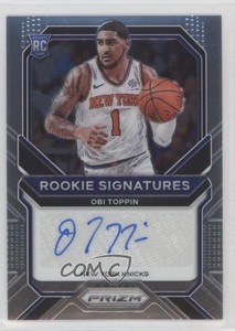 2020-21 Panini Prizm Rookie Signatures Obi Toppin #RS-OTP Auto RC