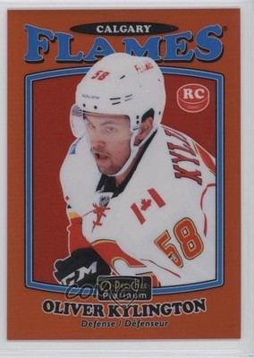 2016-17 O-Pee-Chee Platinum Orange Rainbow 39/49 Oliver Kylington Rookie RC ex2