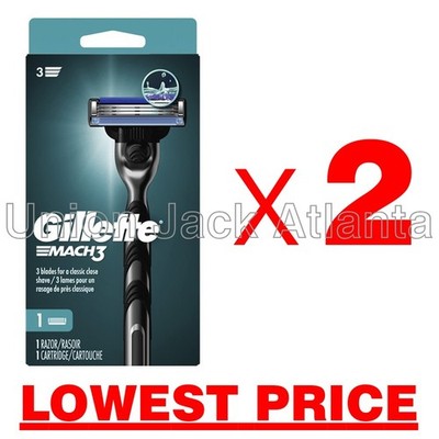Gillette Mach 3 (1 razor & 1 cartridge x 2 boxes) - LOWEST PRICE