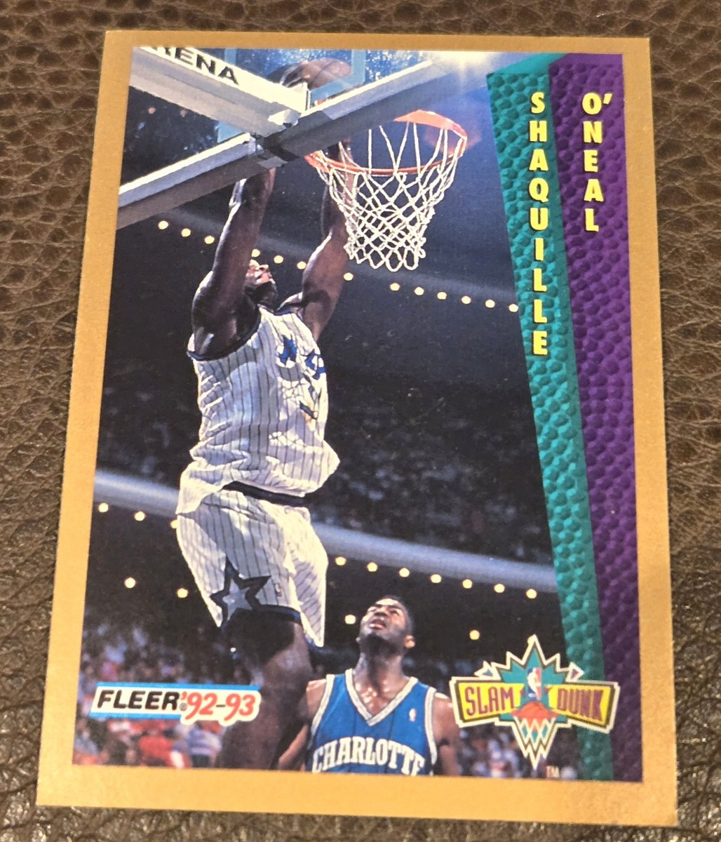 ERROR NO # 92-93 Fleer Slam Dunk ~Shaquille O'Neal Rookie Card