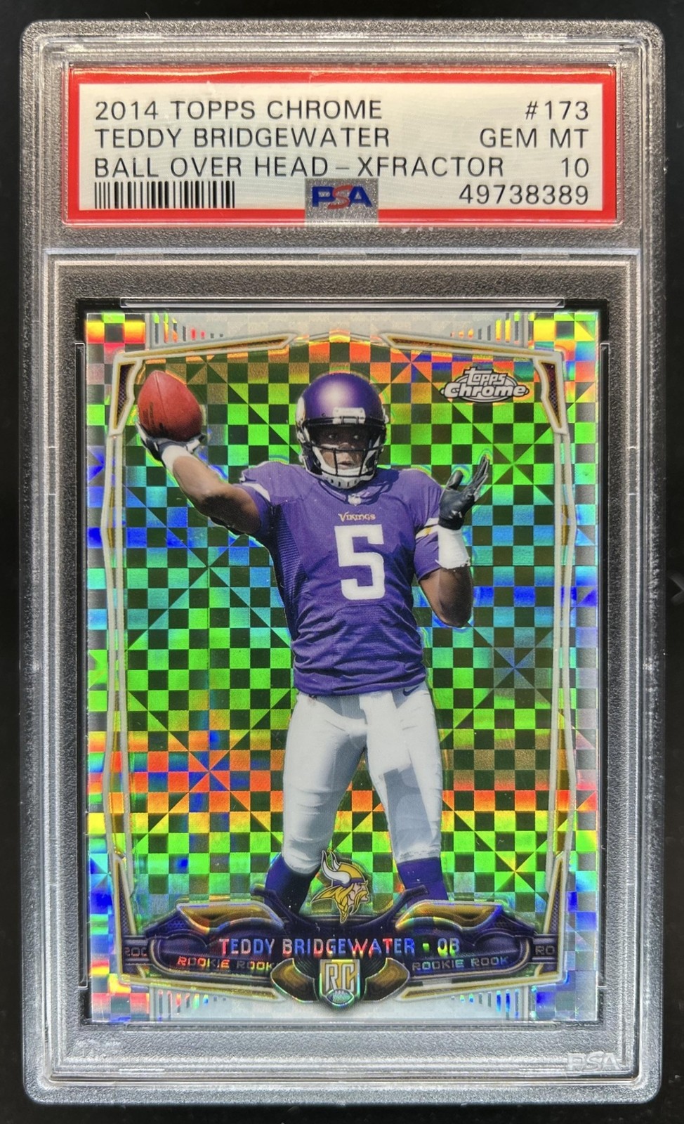 Teddy Bridgewater Topps Chrome #173 Xfractor