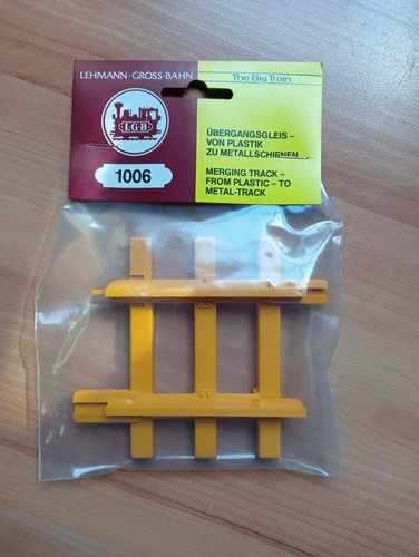 LGB Spur G 1006 Übergangsstück von Plastik zu Metallschienen | Zustand: Neu