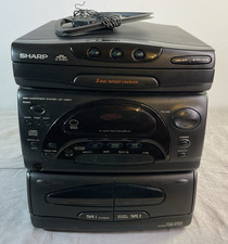 SHARP CD-C2600 3 DISC CD, DUAL CASSETTE, AM/F...