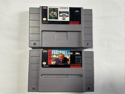 SNES John Madden Football Game Bundle Madden 94 Madden Football Tested Working