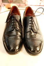 chaussure weston homme, derby brogue noir, modèle 379, rare 