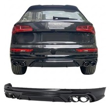 Heckdiffusor + Auspuffblenden Schwarz für Audi Q5 FY S-Line & SQ5 2016-2020 Heckdiffusor + Auspuffblenden Schwarz für Audi Q5 FY S-Line & SQ5 2016-2020