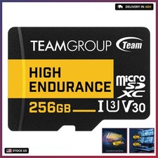 TEAMGROUP HIGH Endurance 256GB Micro SDXC UHS-I U3 V30 4K 100MB/s Designed for