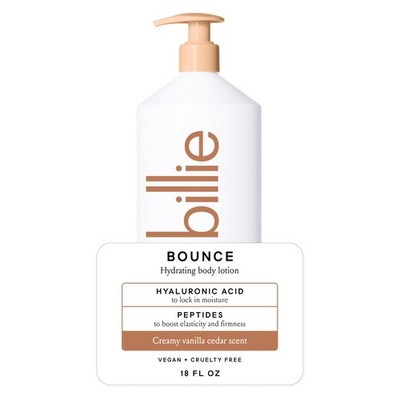 Billie Bounce Hydrating Women's Body Lotion, 18 Fl Oz (Pack of 1), Tan