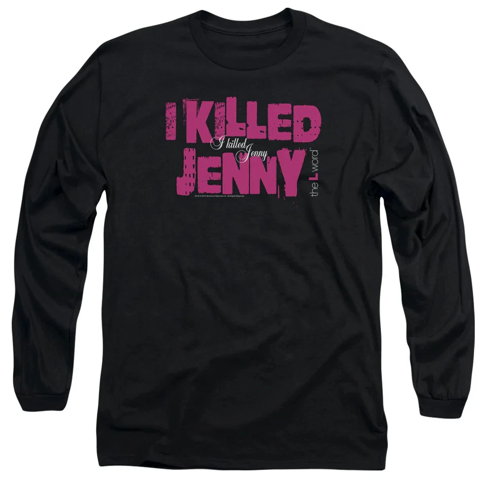 The L Word I Killed Jenny Mens Long Sleeve Shirt Black Officially Licensed - Image 2 of 2